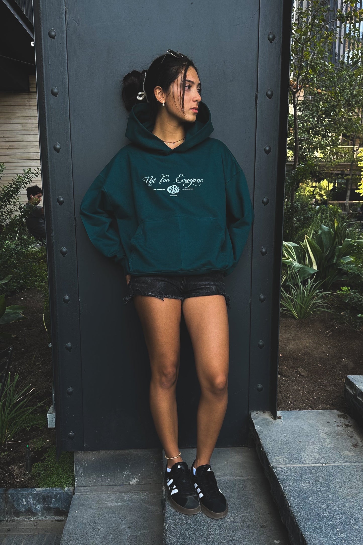 Hoodie oversize dark green Bo Martini - Summer series