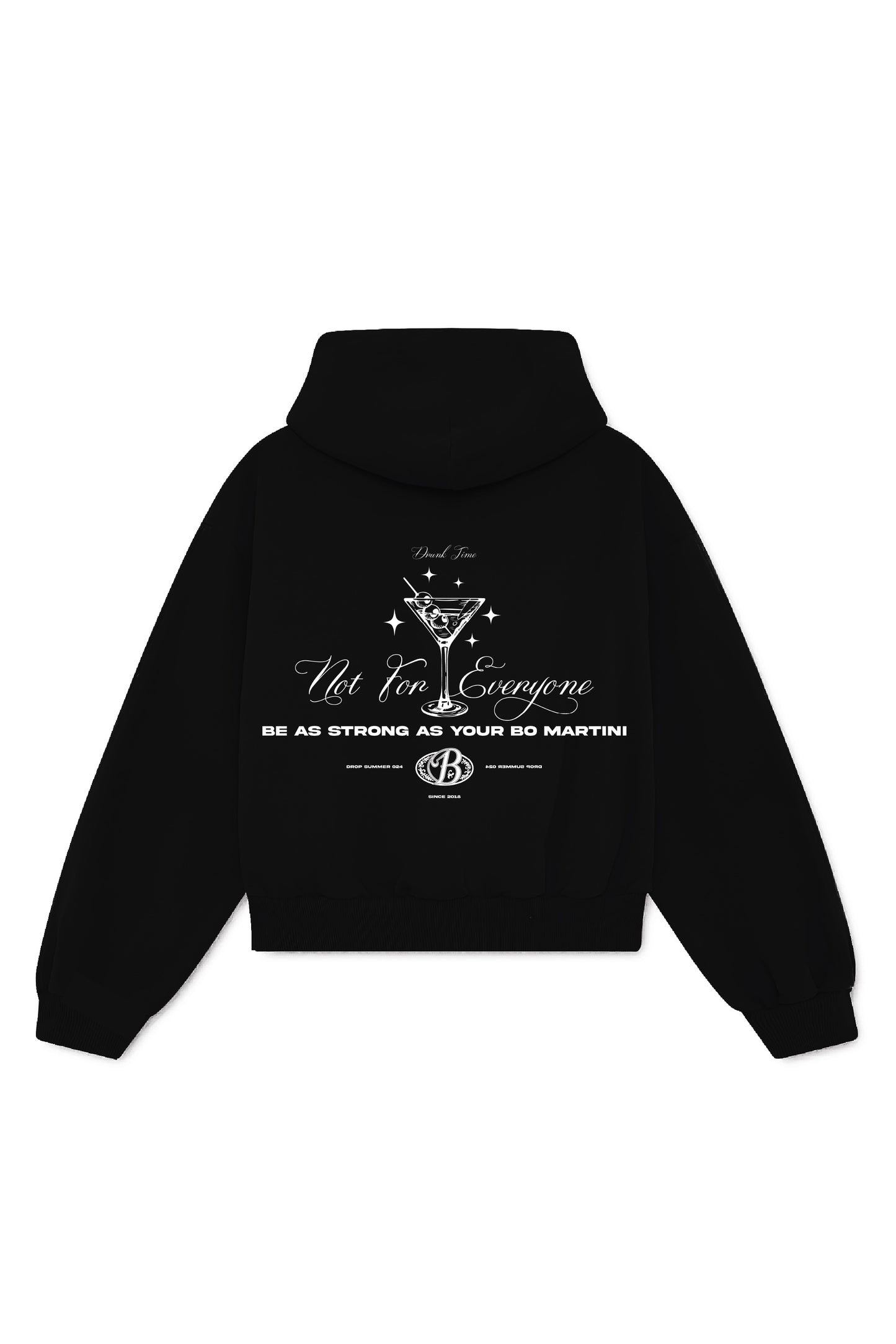 Hoodie oversize black Bo Martini - Summer series