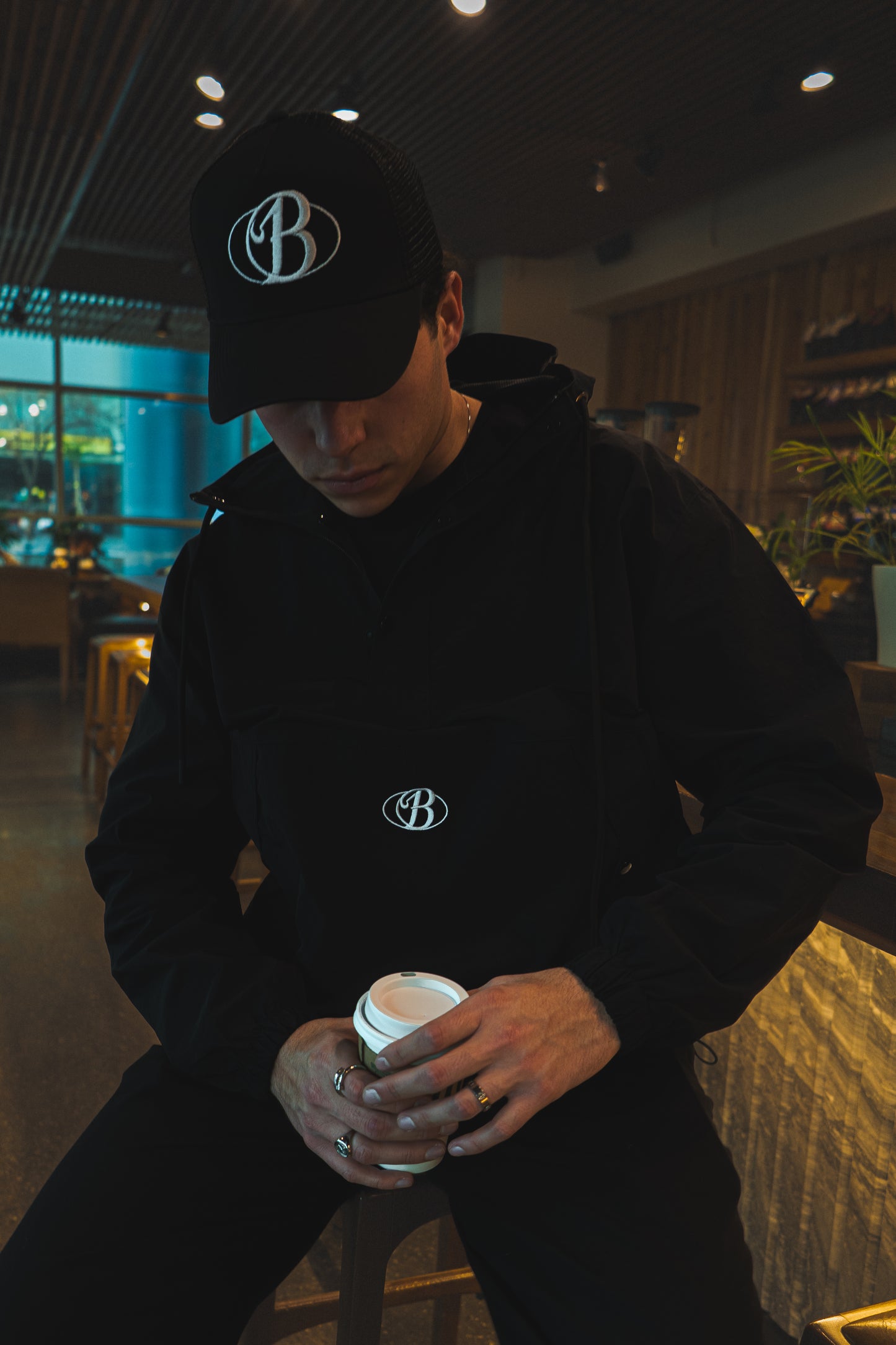 Windbreaker jacket black Bo exclusive edition - Membership club series