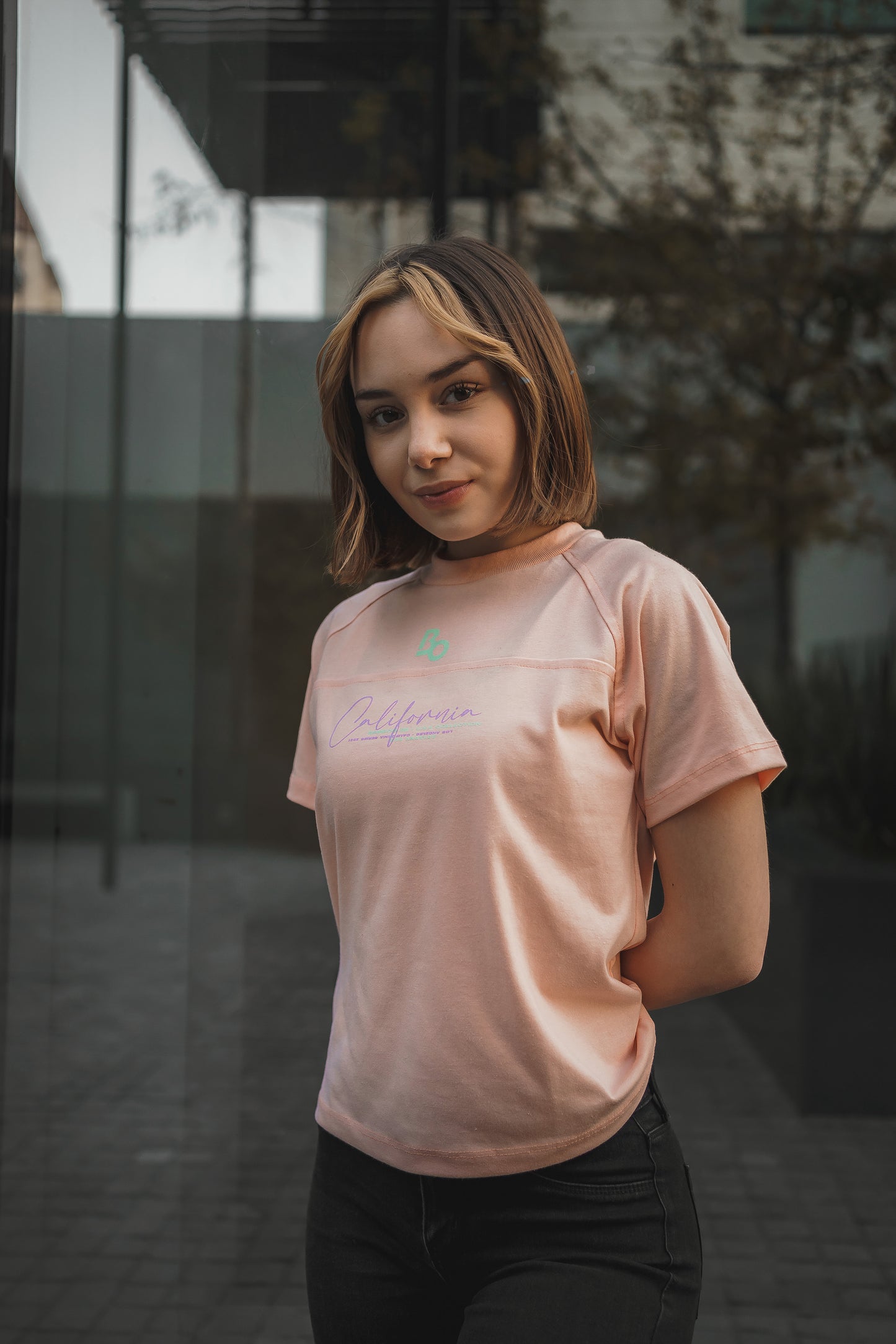 Polera cream California L.A - CALIFORNIA SERIES