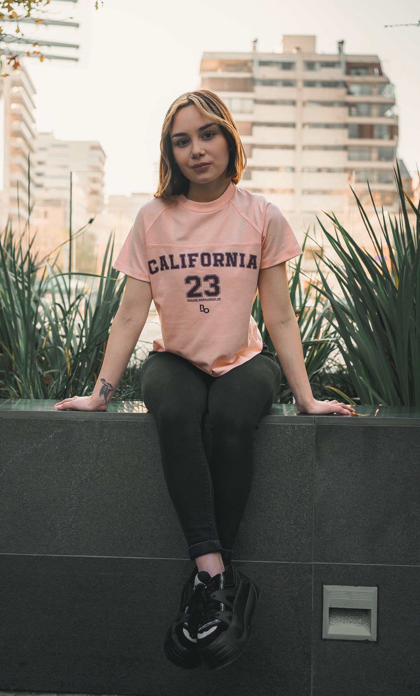 Polera cream Bamboo - CALIFORNIA SERIES