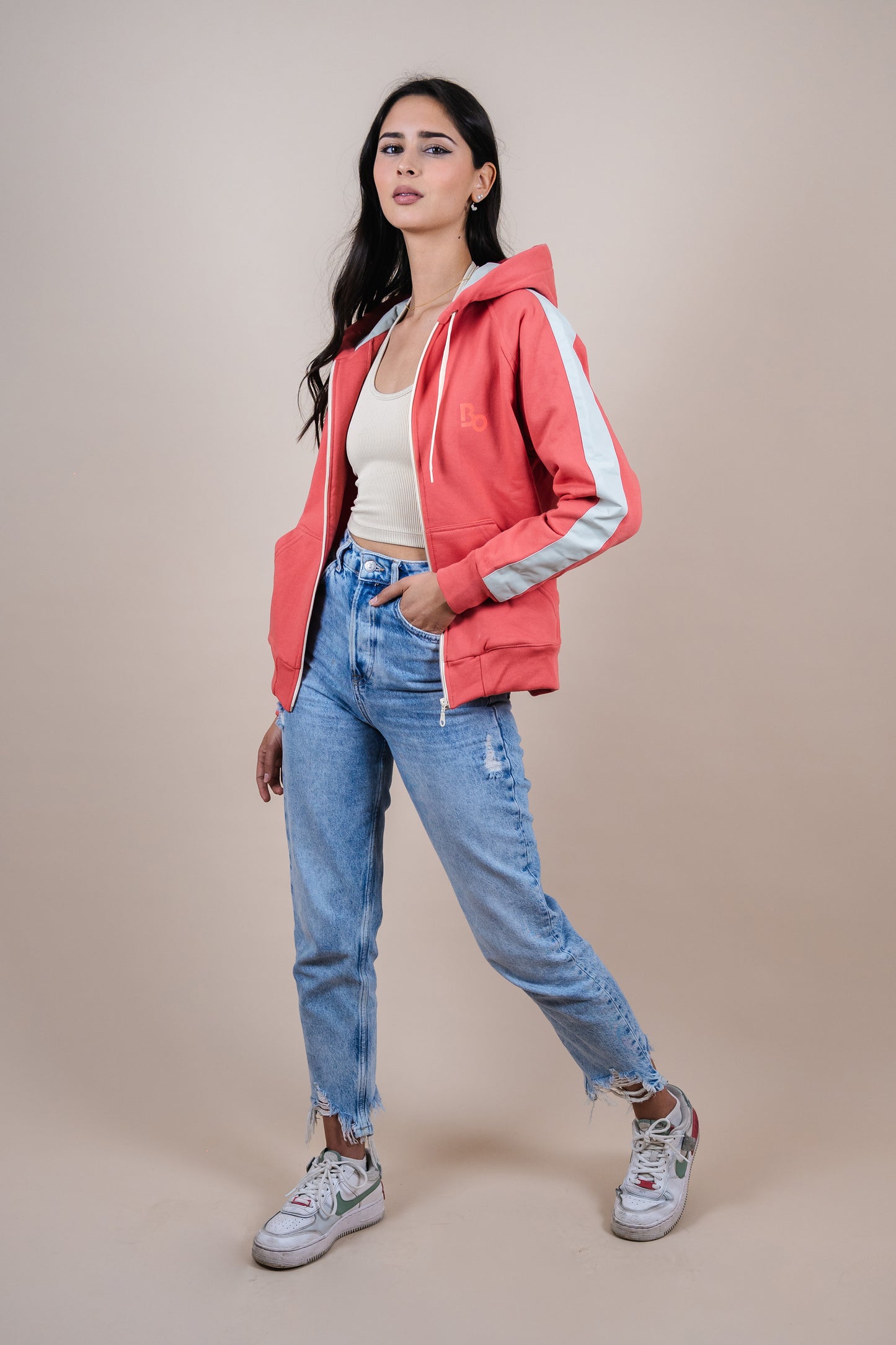 Zip up hoodie summer colors L.A - CALIFORNIA SERIES