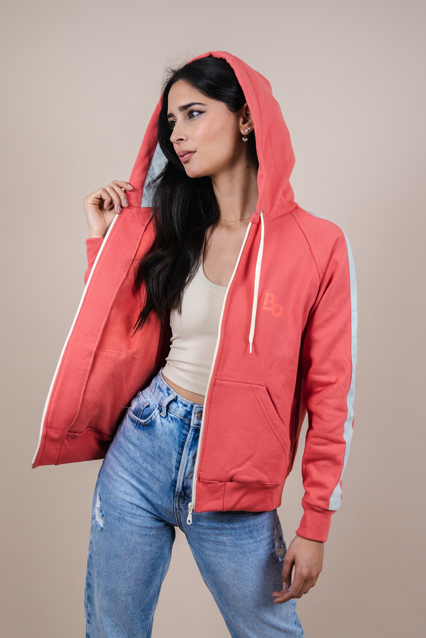 Zip up hoodie summer colors L.A - CALIFORNIA SERIES