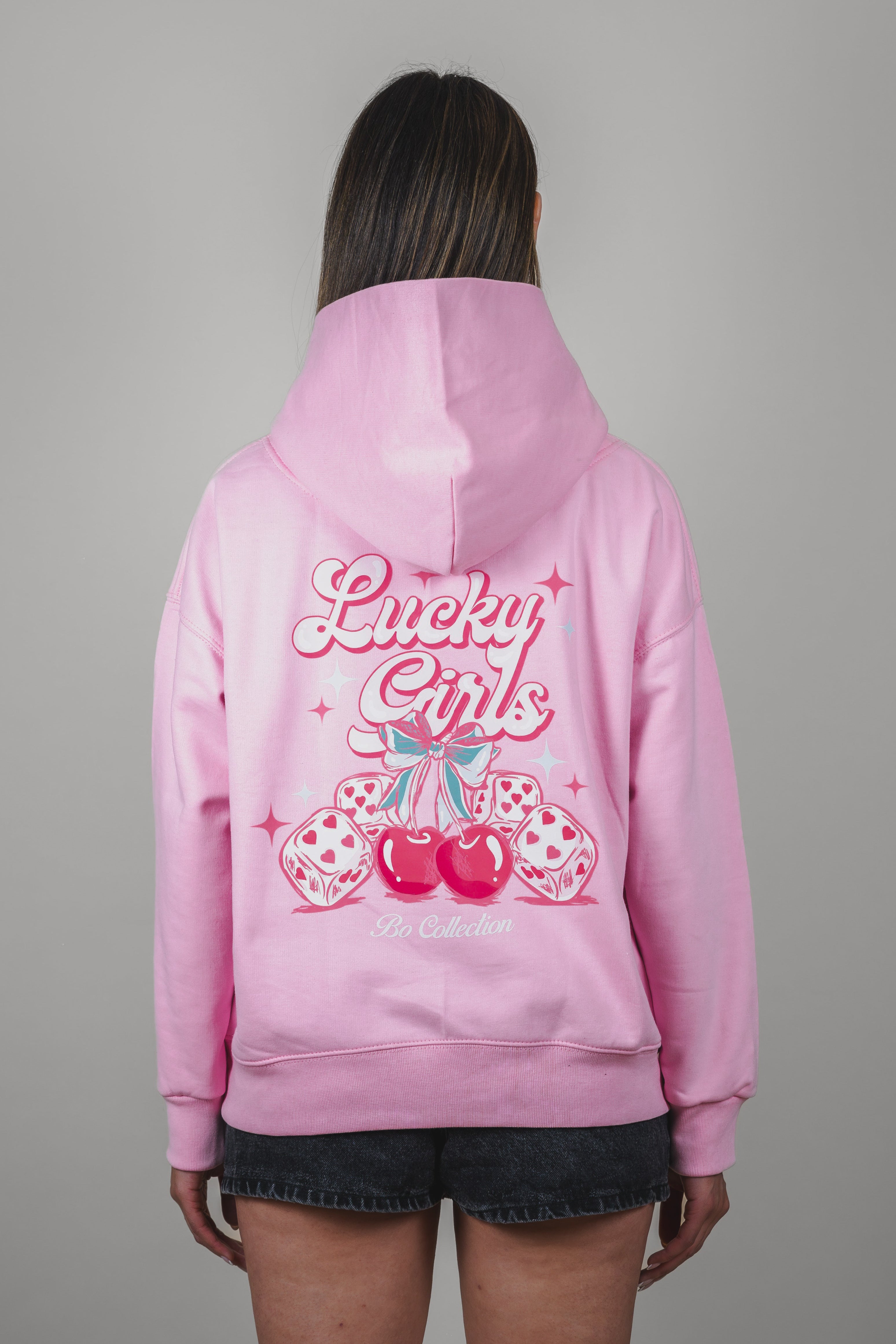 Hoodie pink Bo Lucky girls
