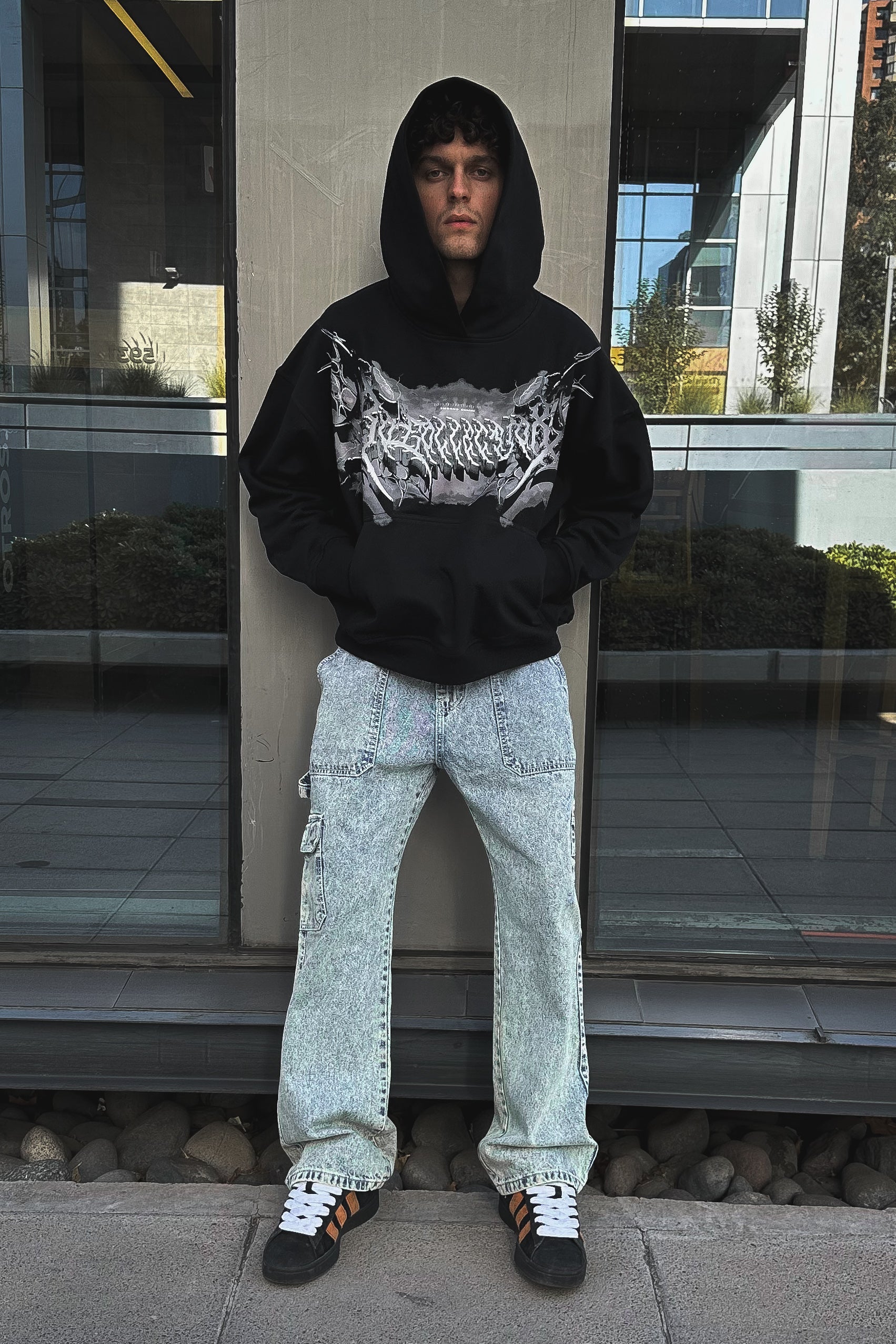 Hoodie Luxury class chrome black