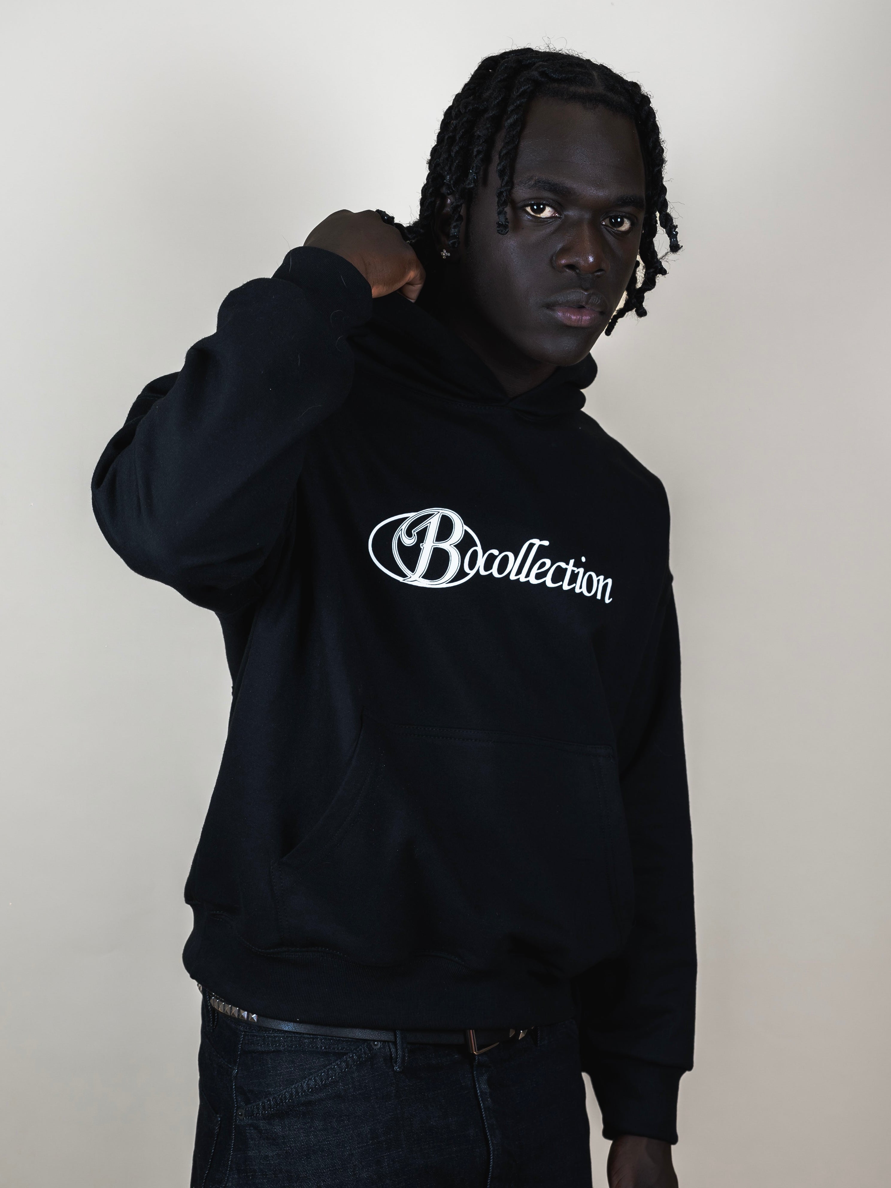 Hoodie black big logo 3D