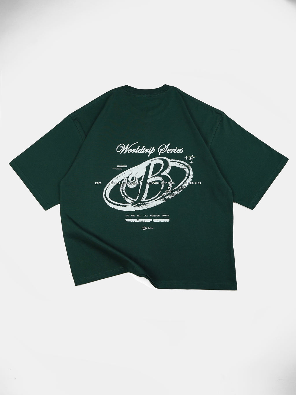 Polera verde worldtrip logo