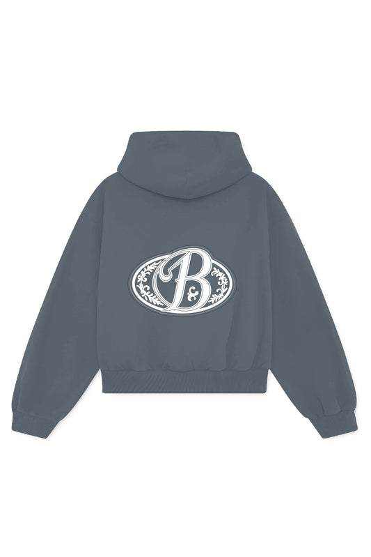 Hoodie oversize grey 3D Bo club - Summer series