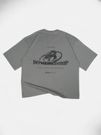 Polera gris logo 3D worldtrip
