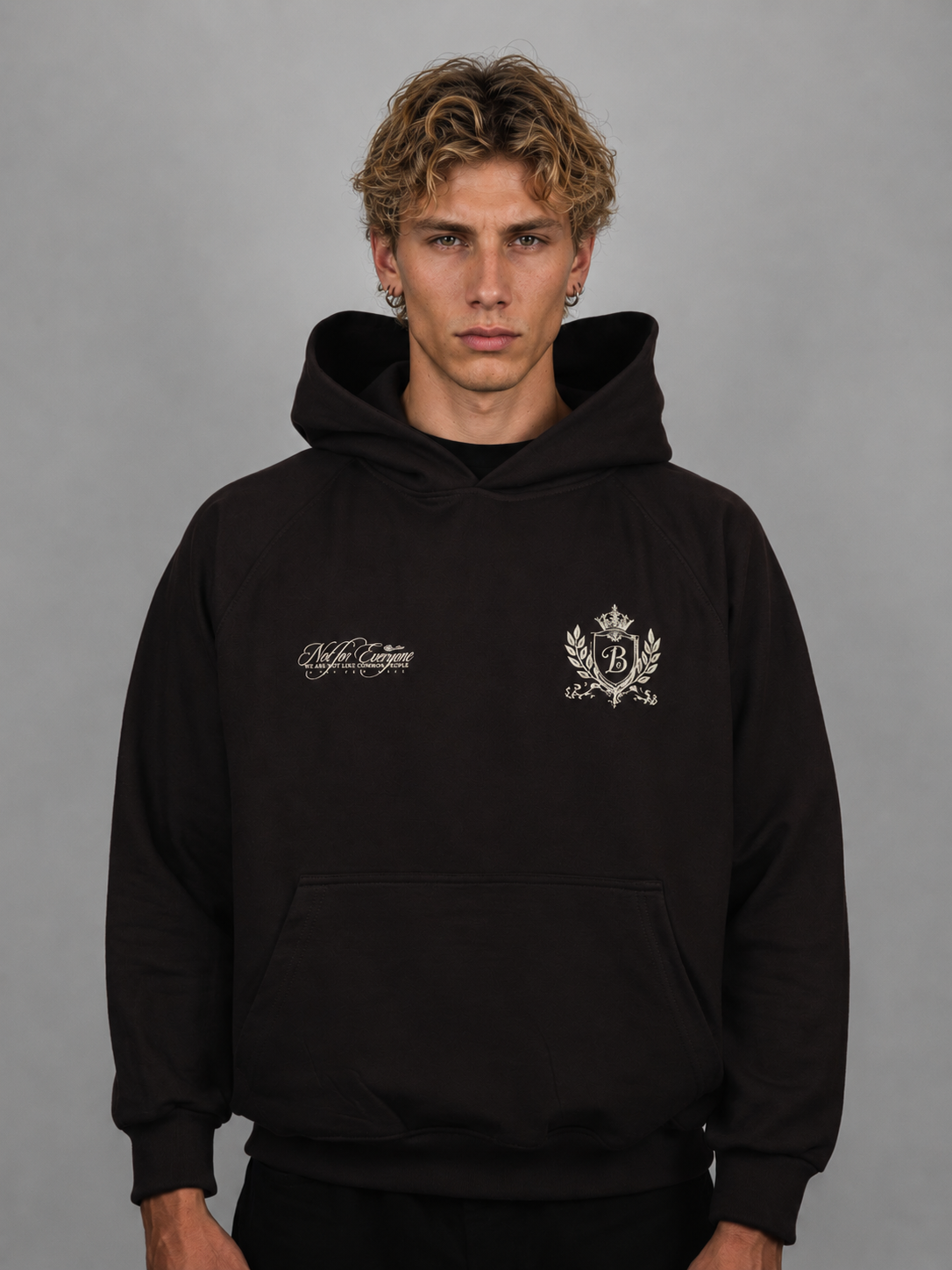 Hoodie escudo Bo worldtrip brown