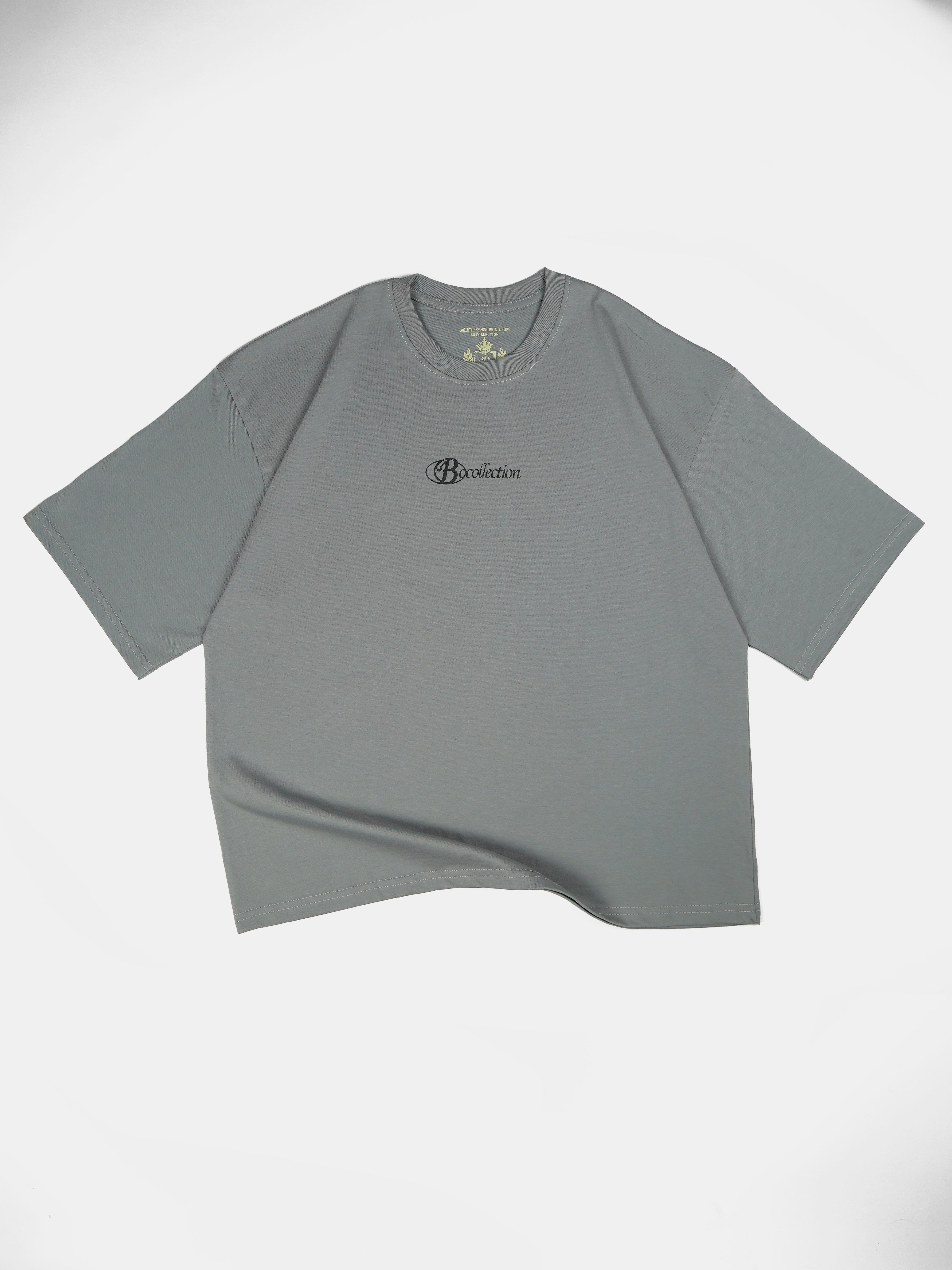 Polera gris logo 3D worldtrip