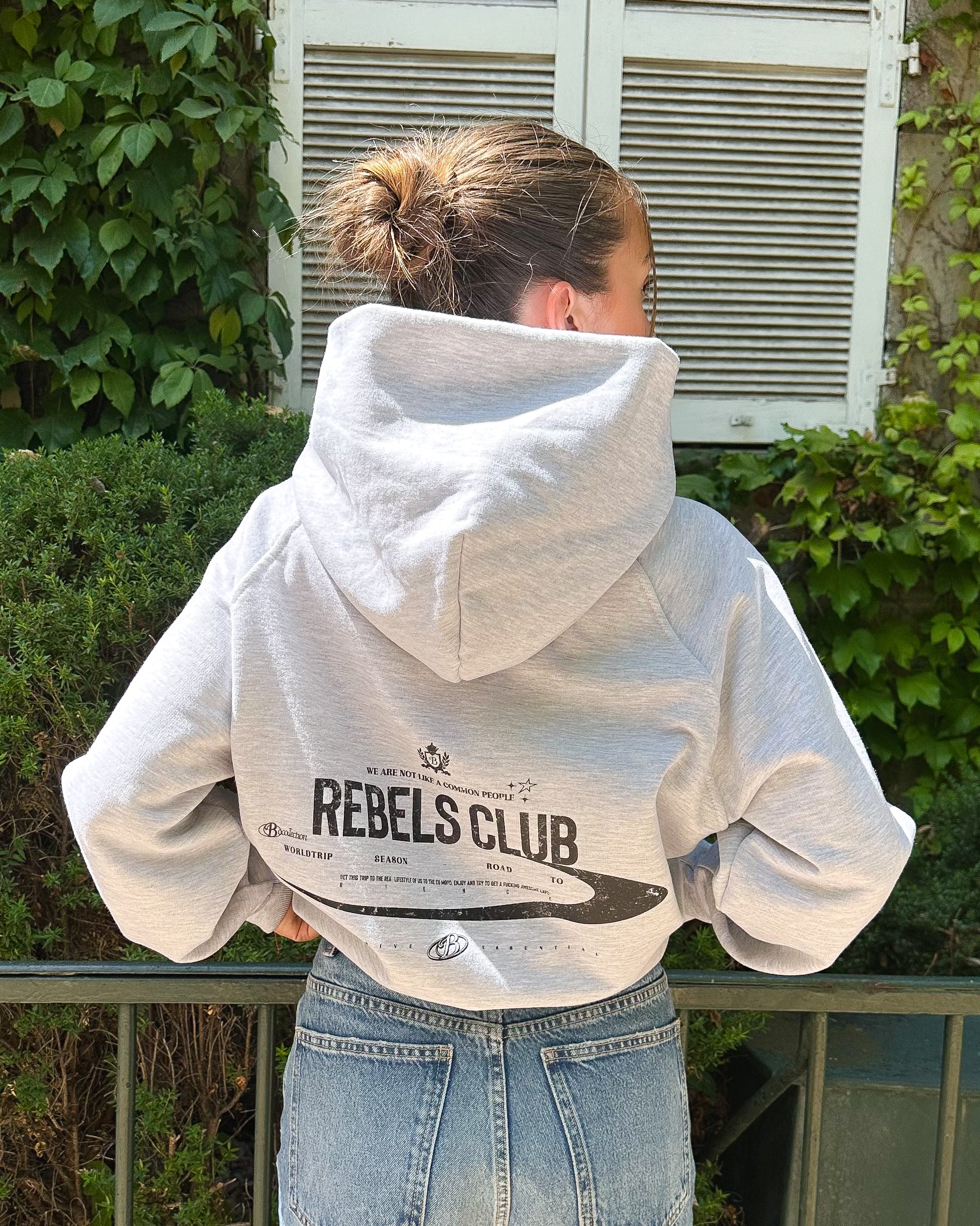 Hoodie Rebels club gris