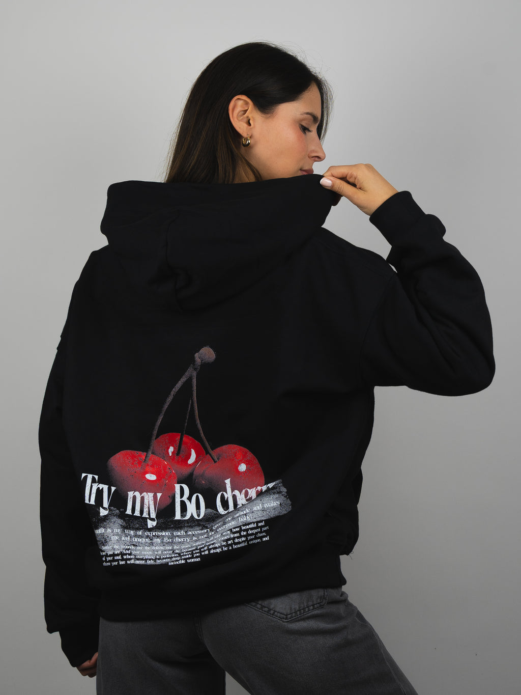 Hoodie Try my Bo cherry