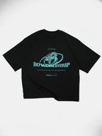 Polera negra logo 3D worldtrip