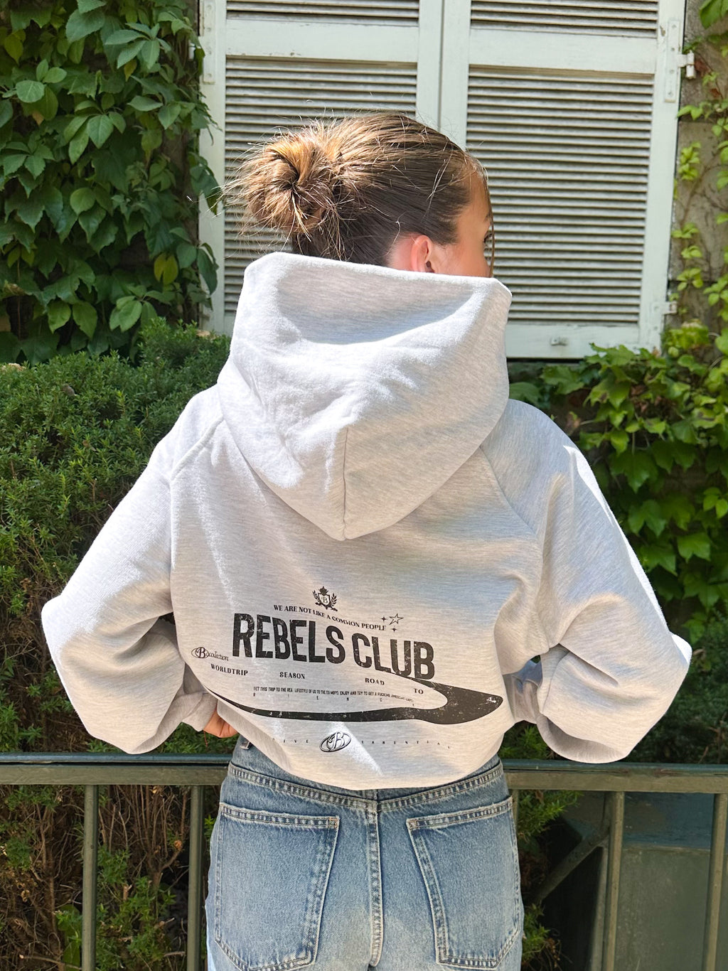 Hoodie Rebels club gris