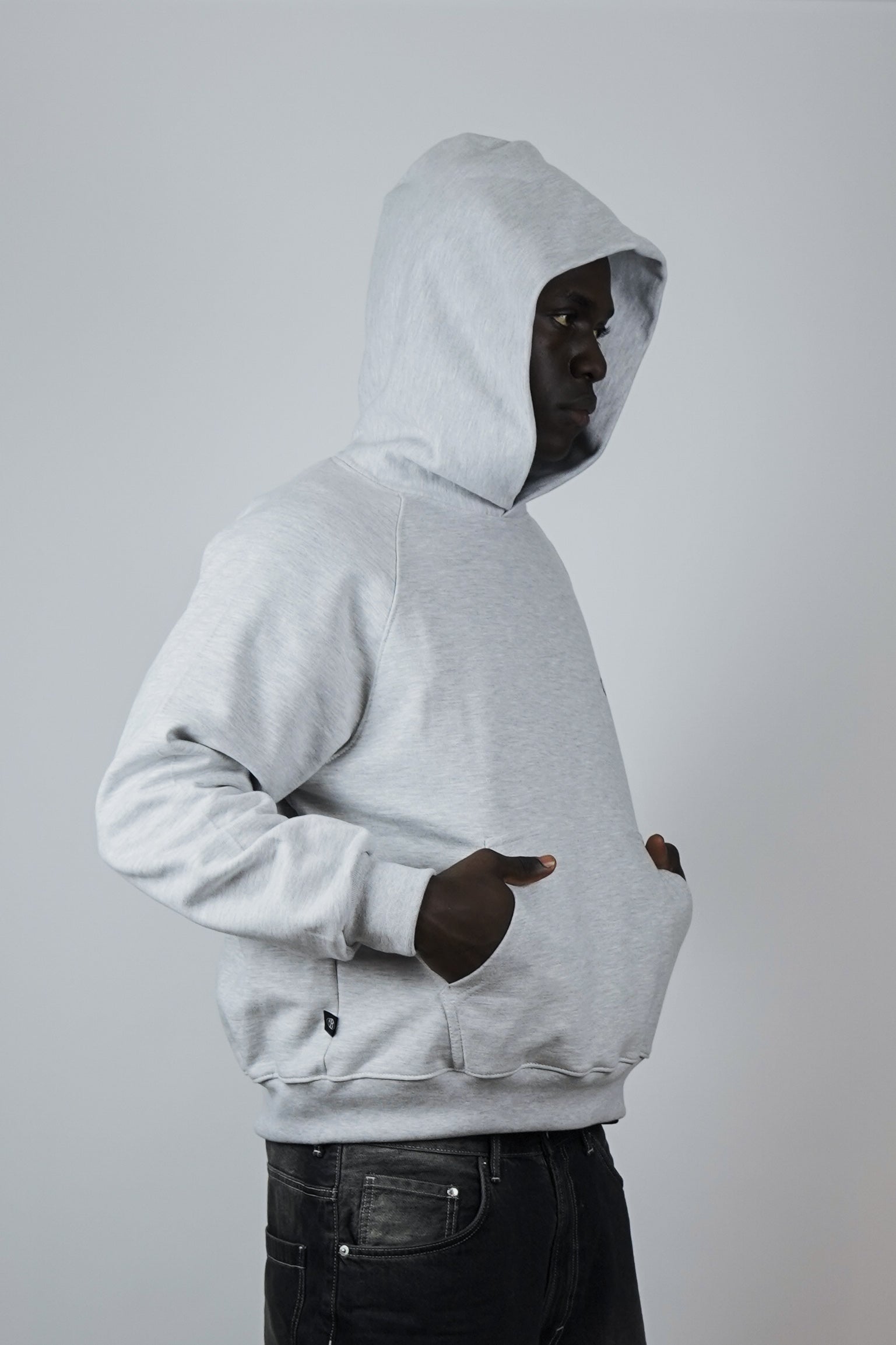 Hoodie rebels club soft grey