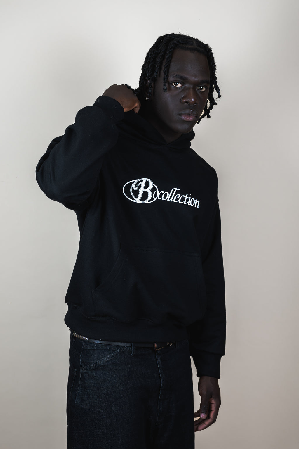 Hoodie black big logo 3D