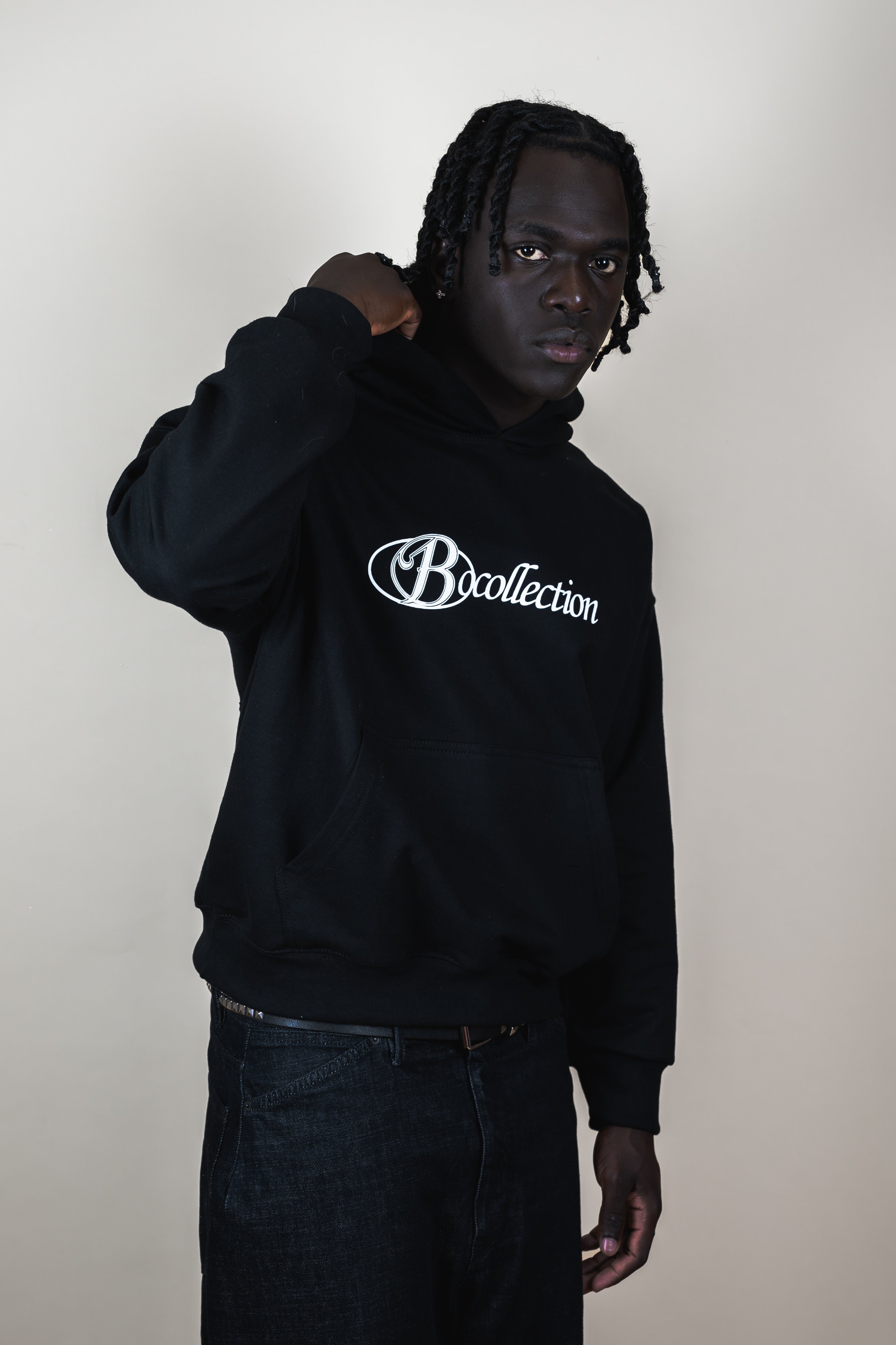 Hoodie black big logo 3D