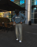 Hoodie grey big logo 3D - Bo world edition