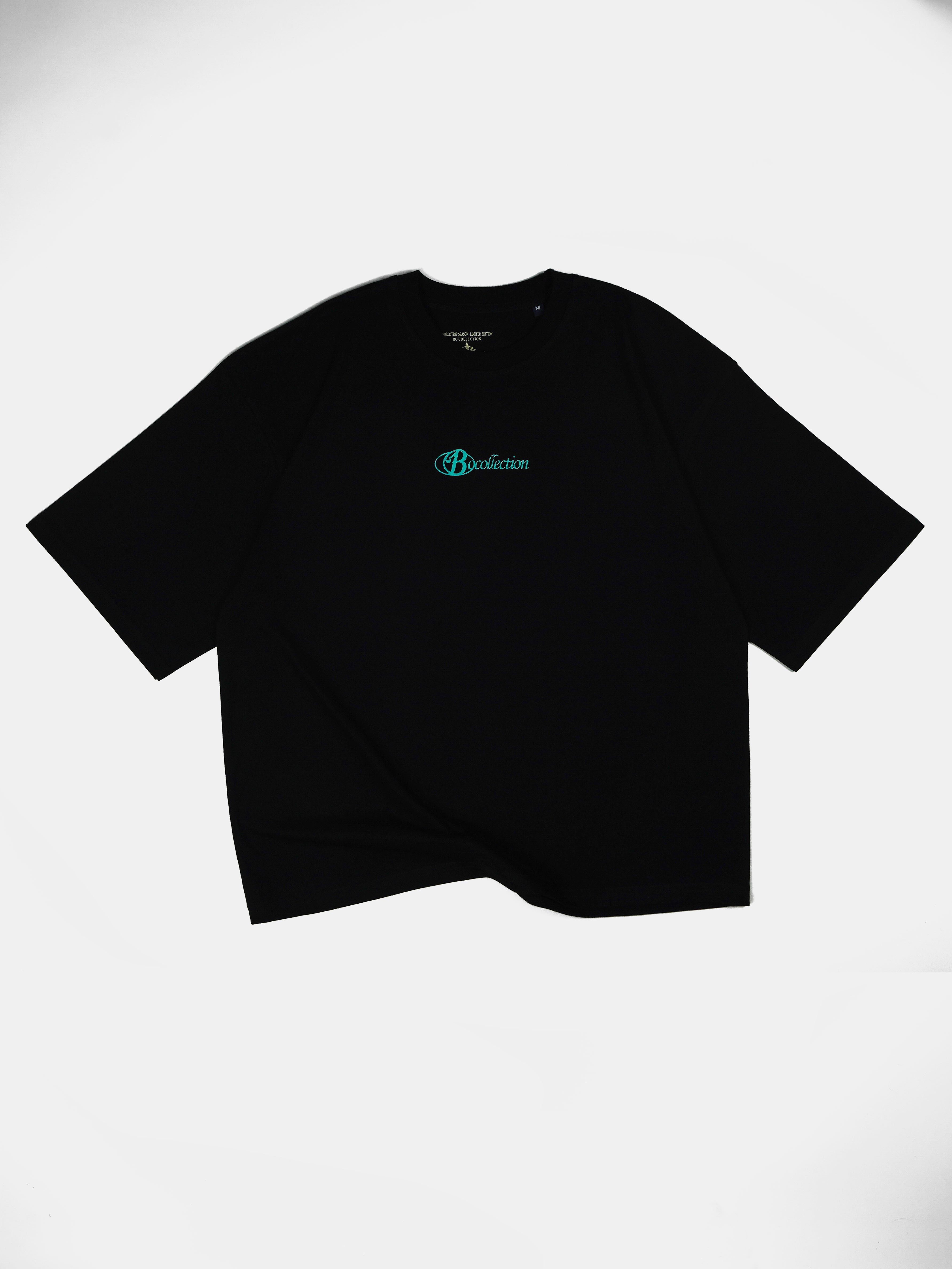 Polera negra logo 3D worldtrip