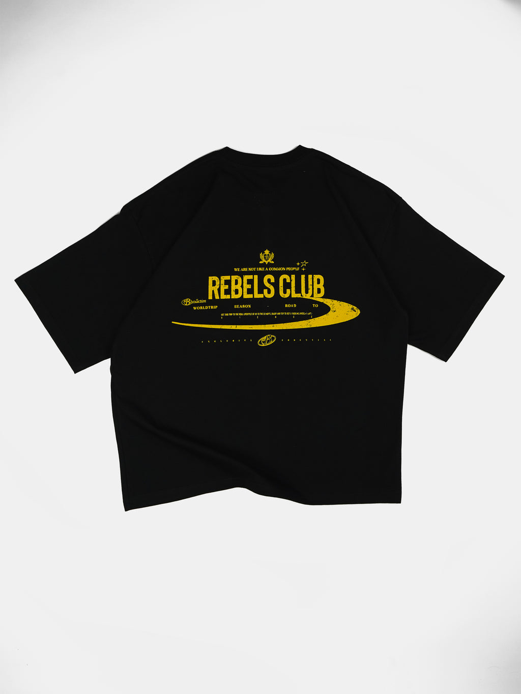 Polera negra Rebels club
