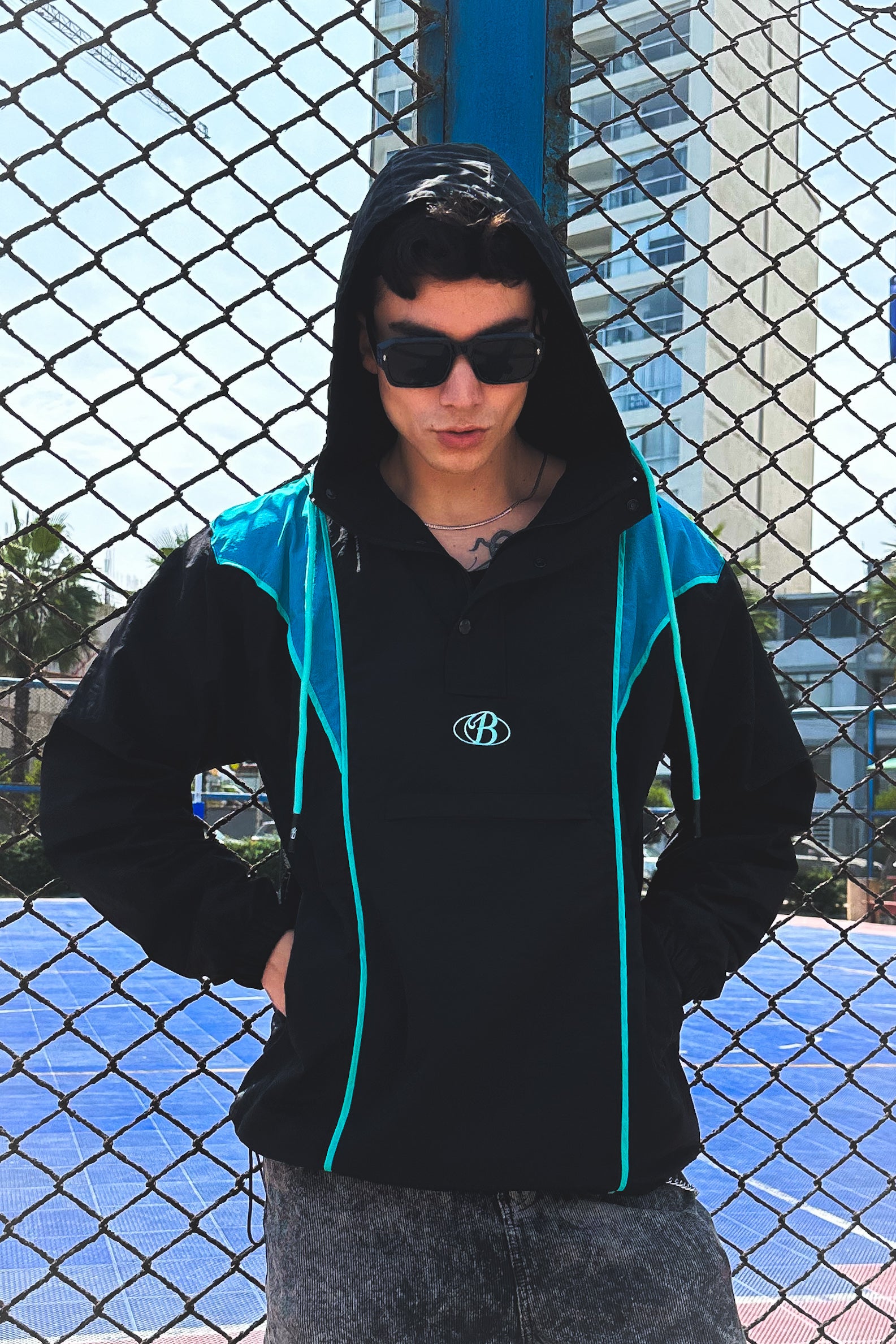 Windbreaker jacket Bo blue colors - Luxury class series