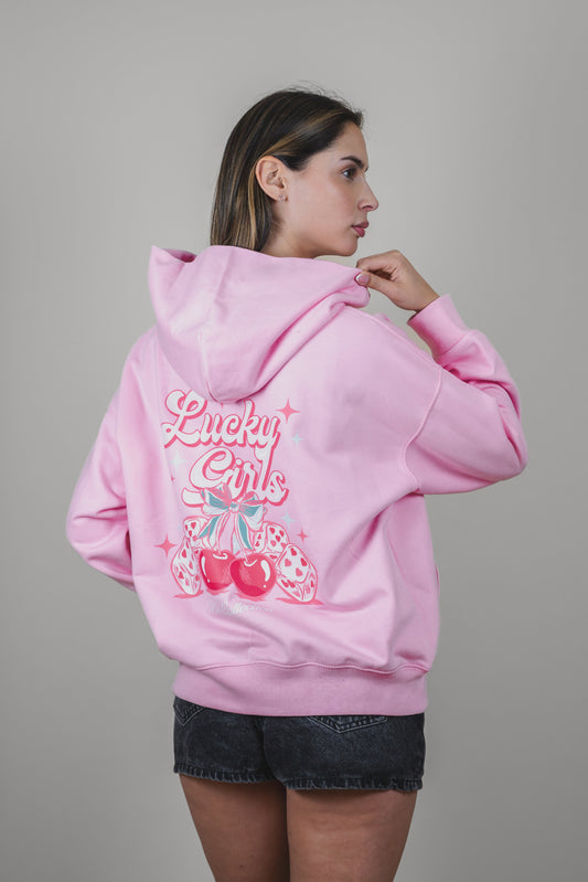 Hoodie pink Bo Lucky girls - Summer series