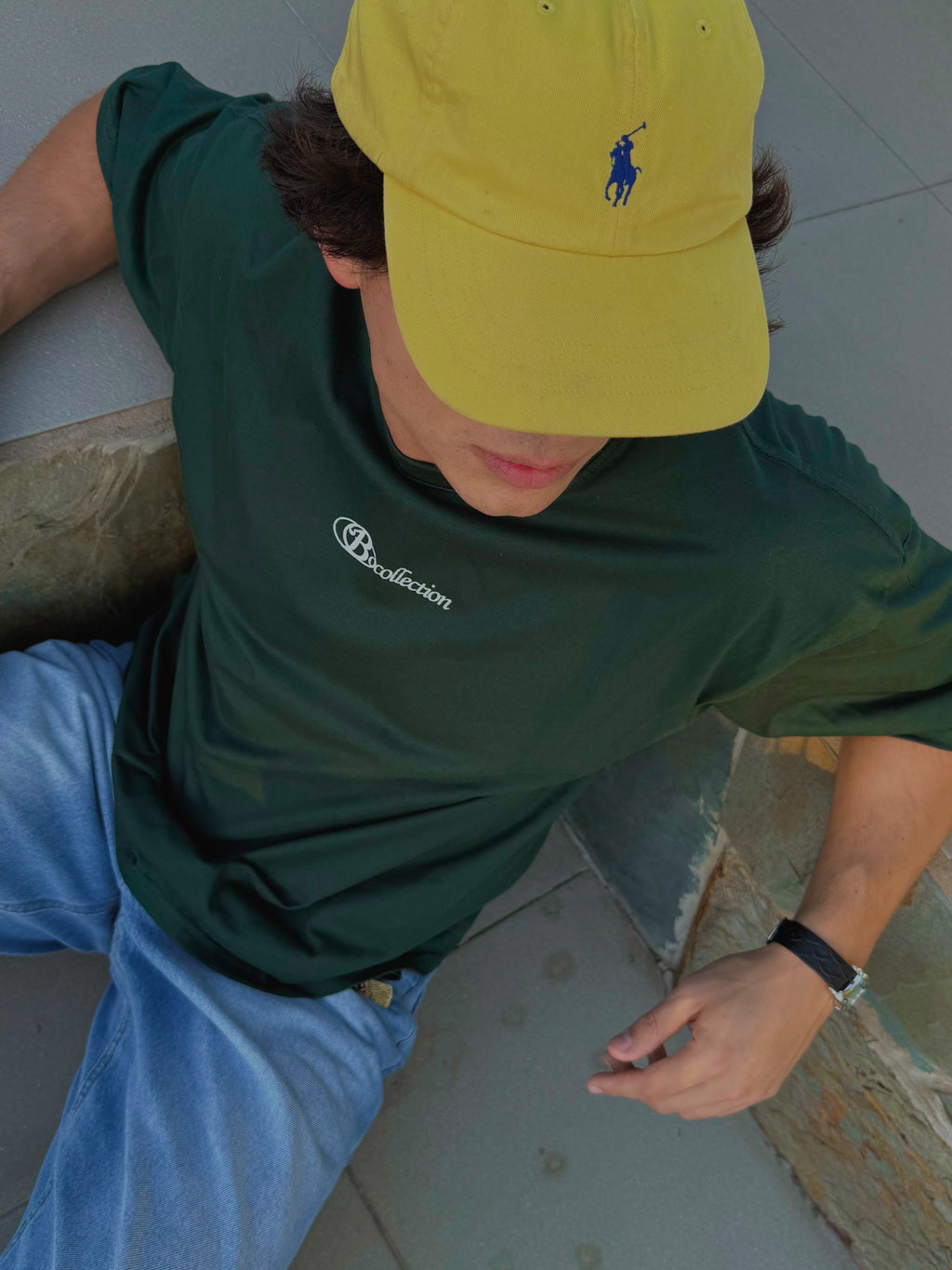 Polera verde worldtrip logo