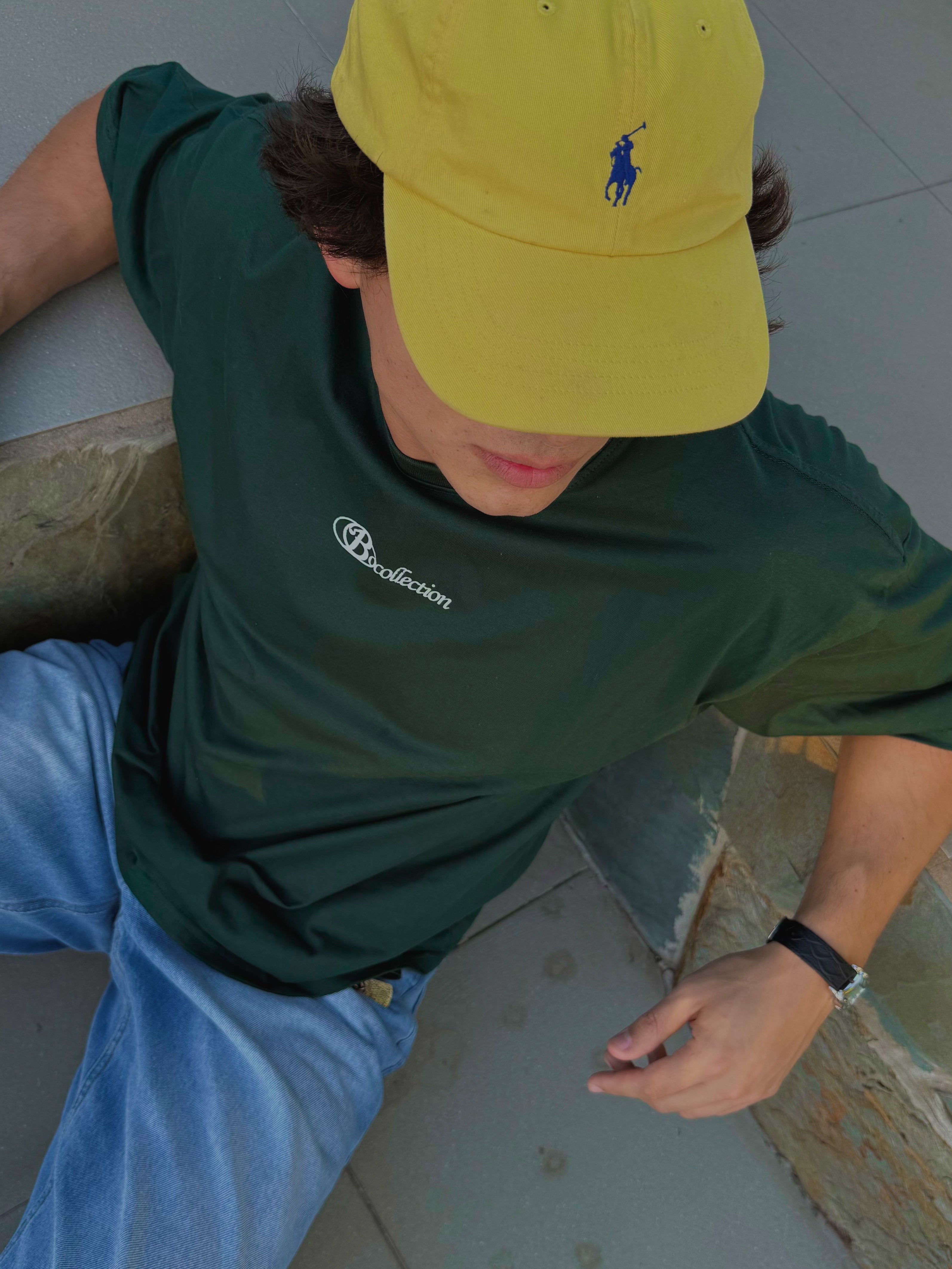 Polera verde worldtrip logo