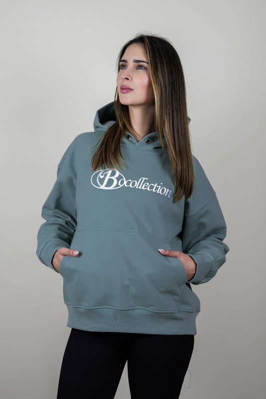 Hoodie oversize grey 3D Bo club - Summer series