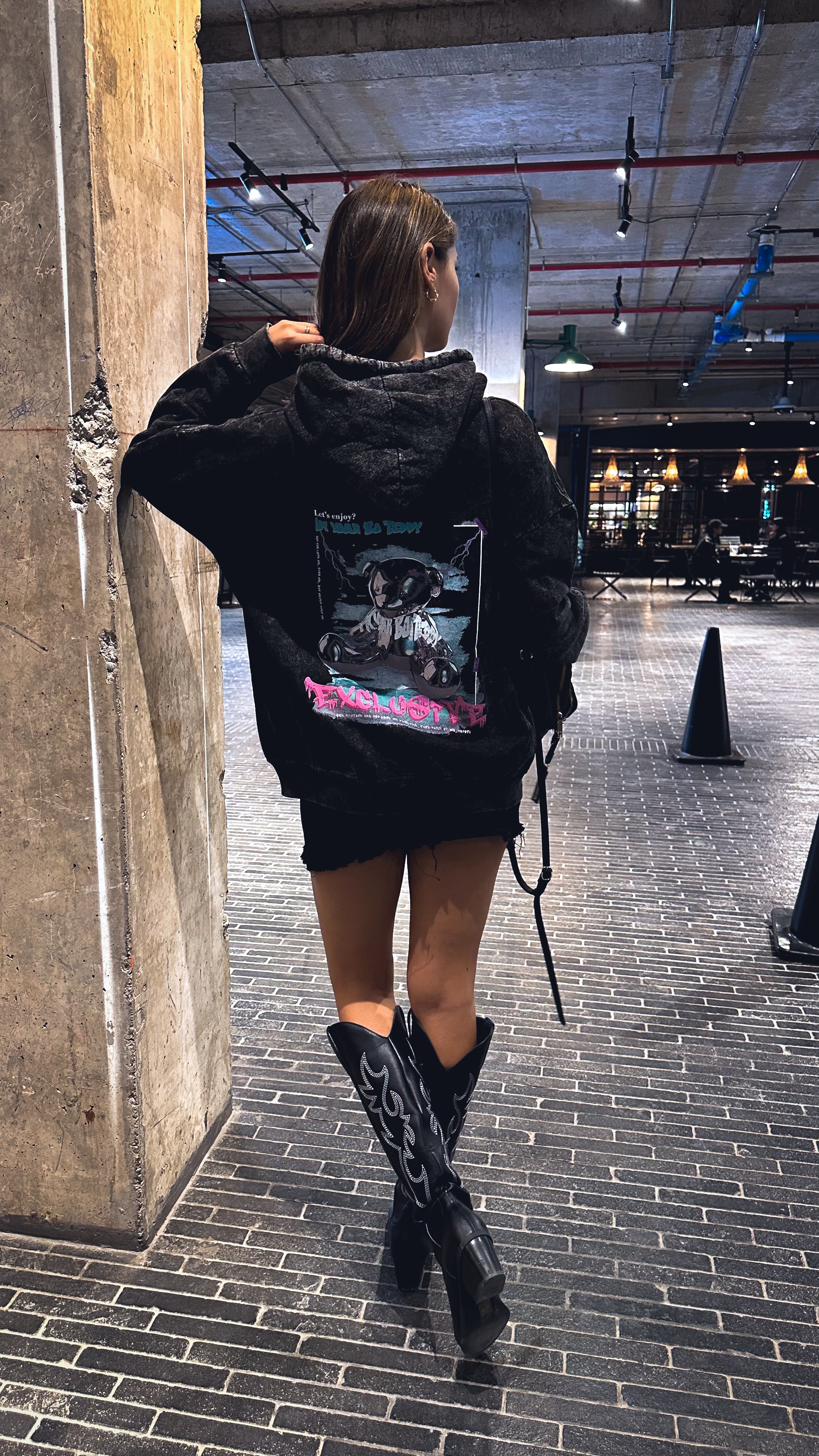 Hoodie jaspeado Bo Teddy exclusive