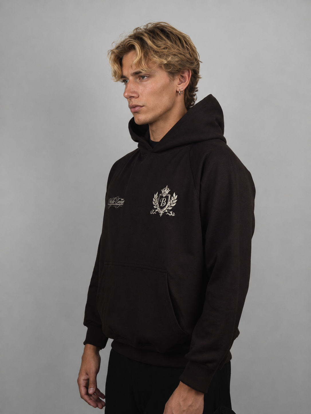 Hoodie escudo Bo worldtrip brown