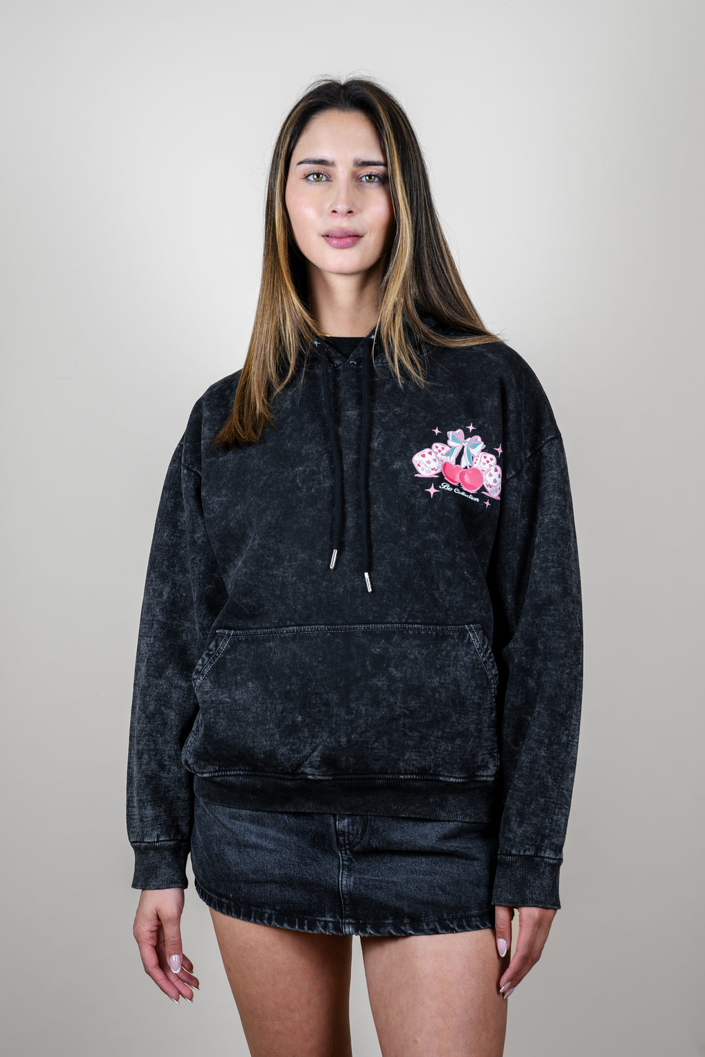 Hoodie jaspeado oversize Bo Lucky girls - Summer series