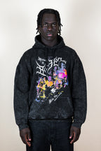 Hoodie acid wash Bo world trip - Bo world edition