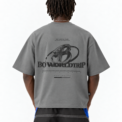 3D logo worldtrip soft grey