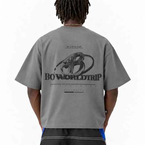 3D logo worldtrip soft grey