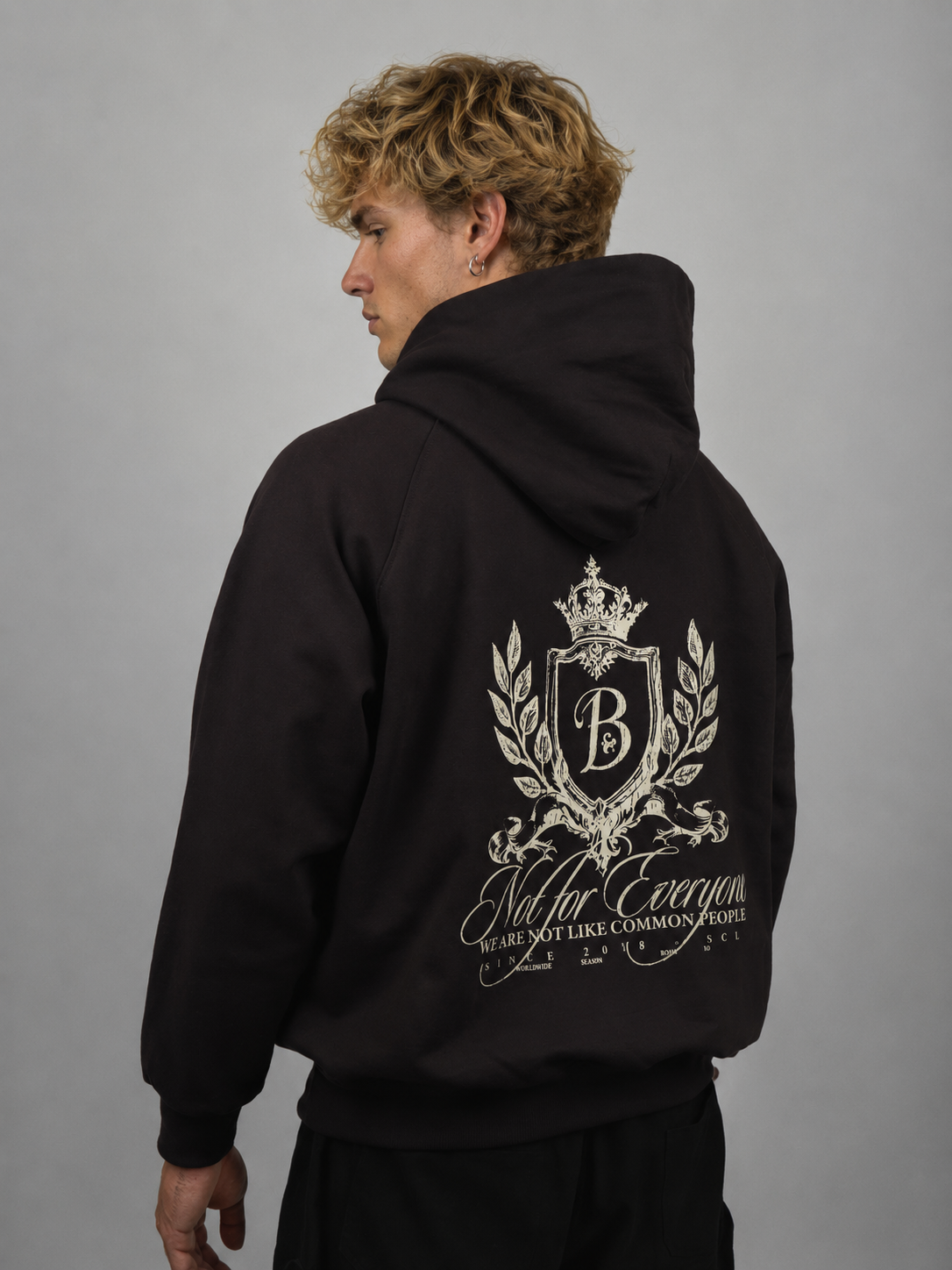Hoodie escudo Bo worldtrip brown