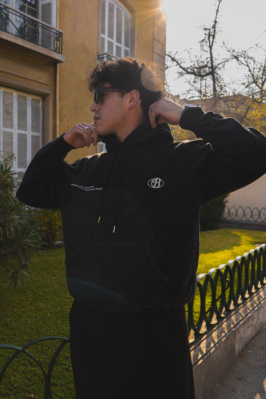 Hoodie Bo exclusive club acid wash - Membership club series