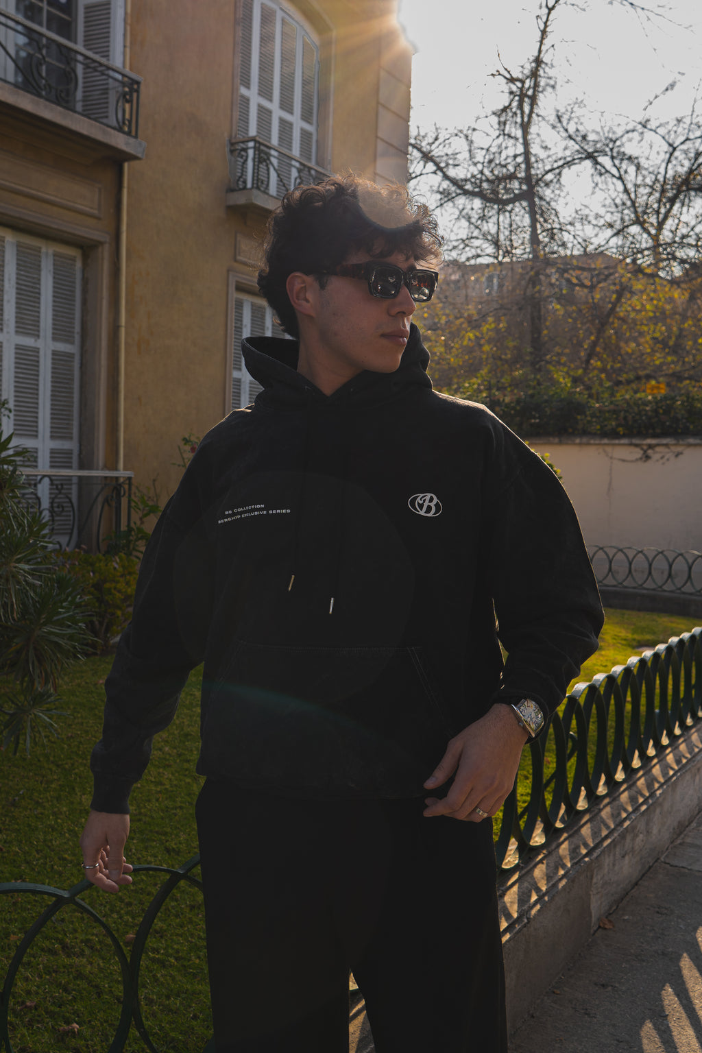 Hoodie Bo exclusive club acid wash