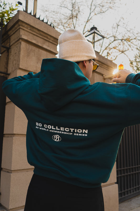 Hoodie green Bo exclusive - Membership club series