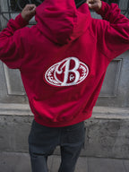Hoodie red big logo 3D
