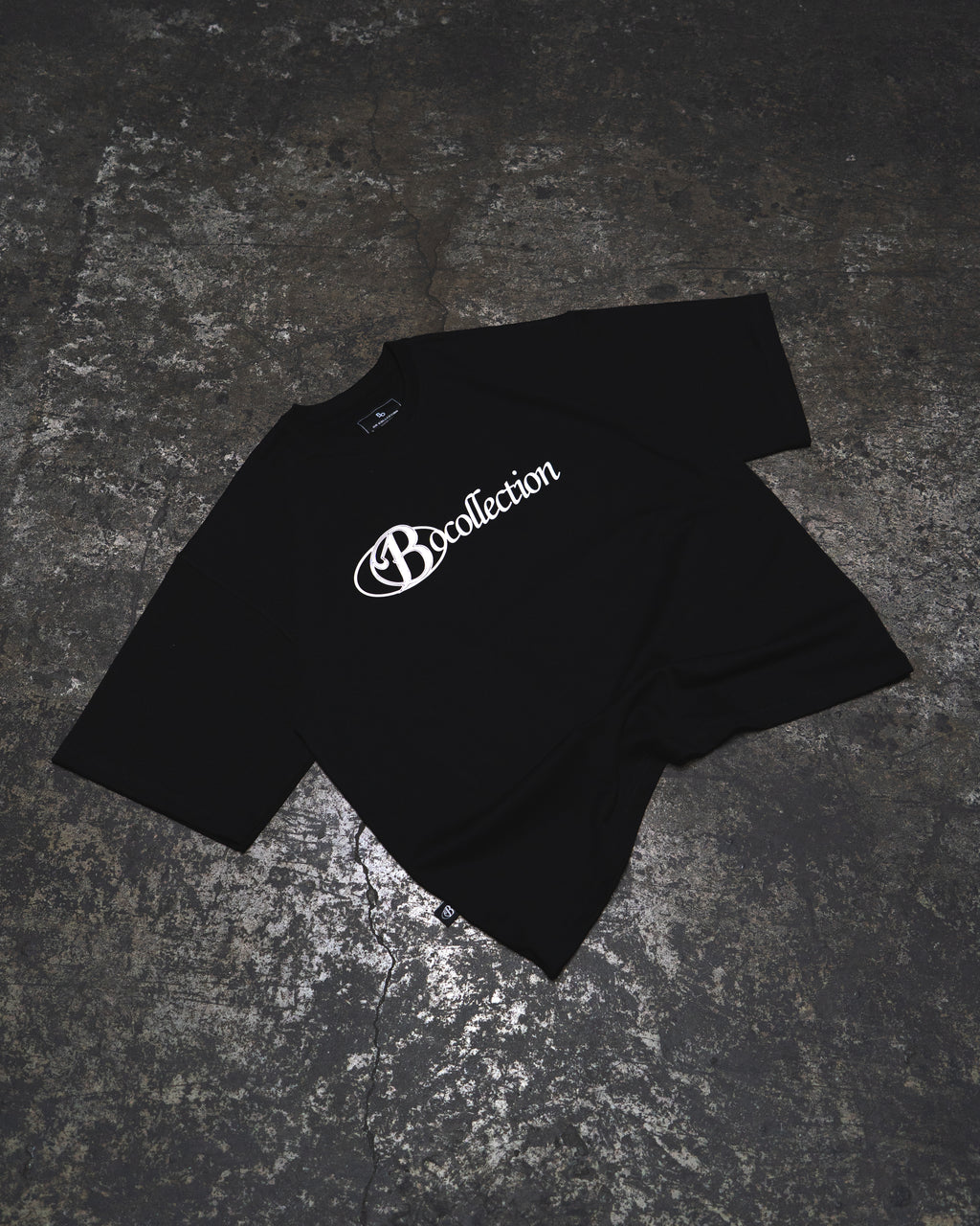 Polera heavycotton black big logo 3D