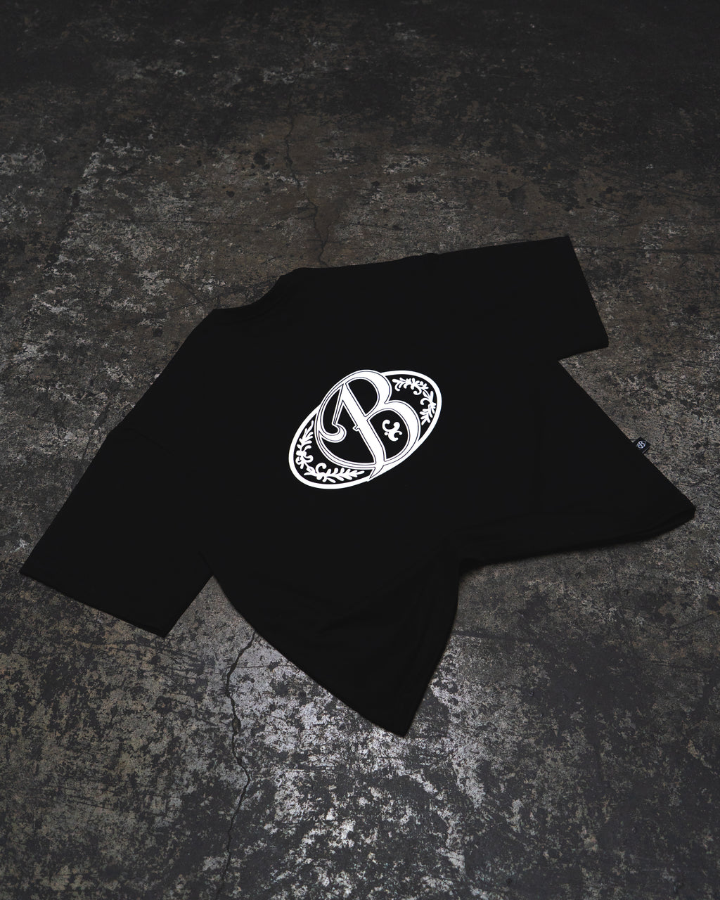 Polera heavycotton black big logo 3D