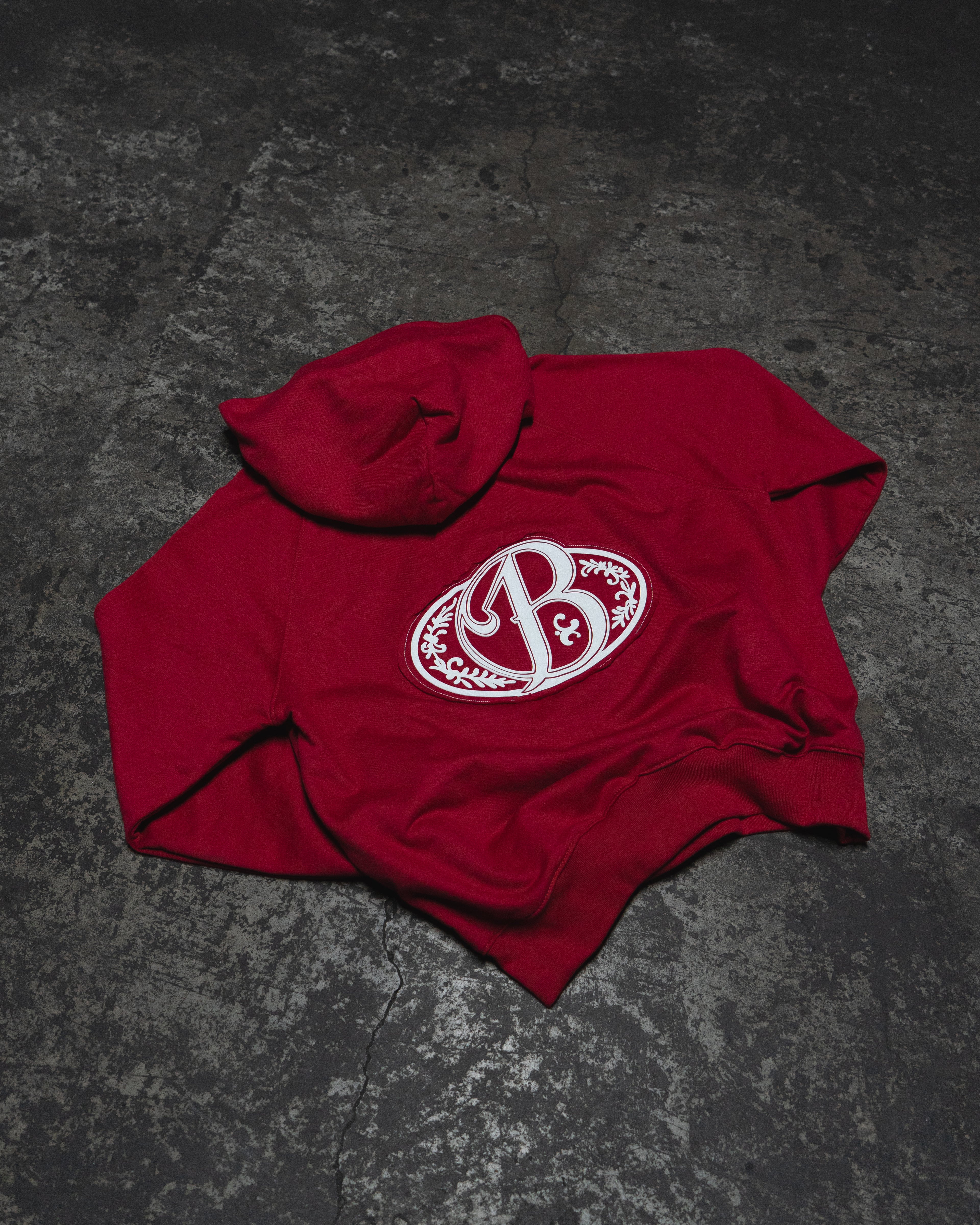Hoodie red big logo 3D
