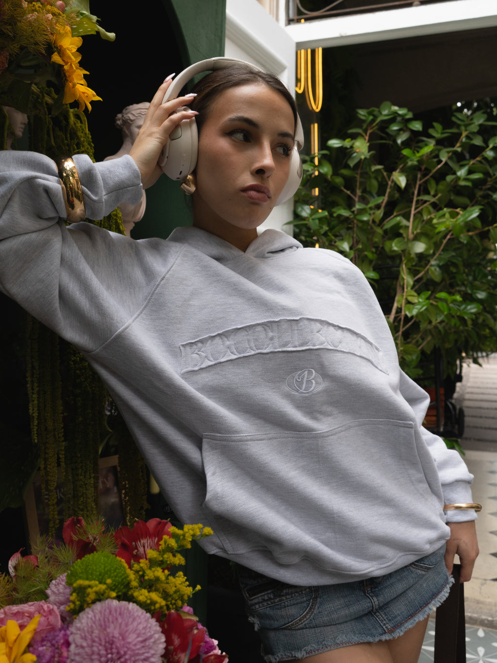 Hoodie Essential Gris