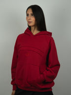 Hoodie Essential rojo italiano
