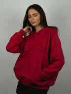 Hoodie Essential rojo italiano