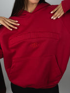 Hoodie Essential rojo italiano