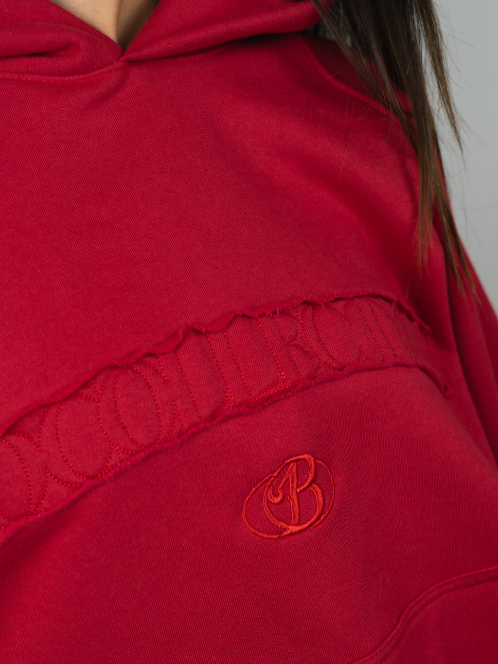 Hoodie Essential rojo italiano