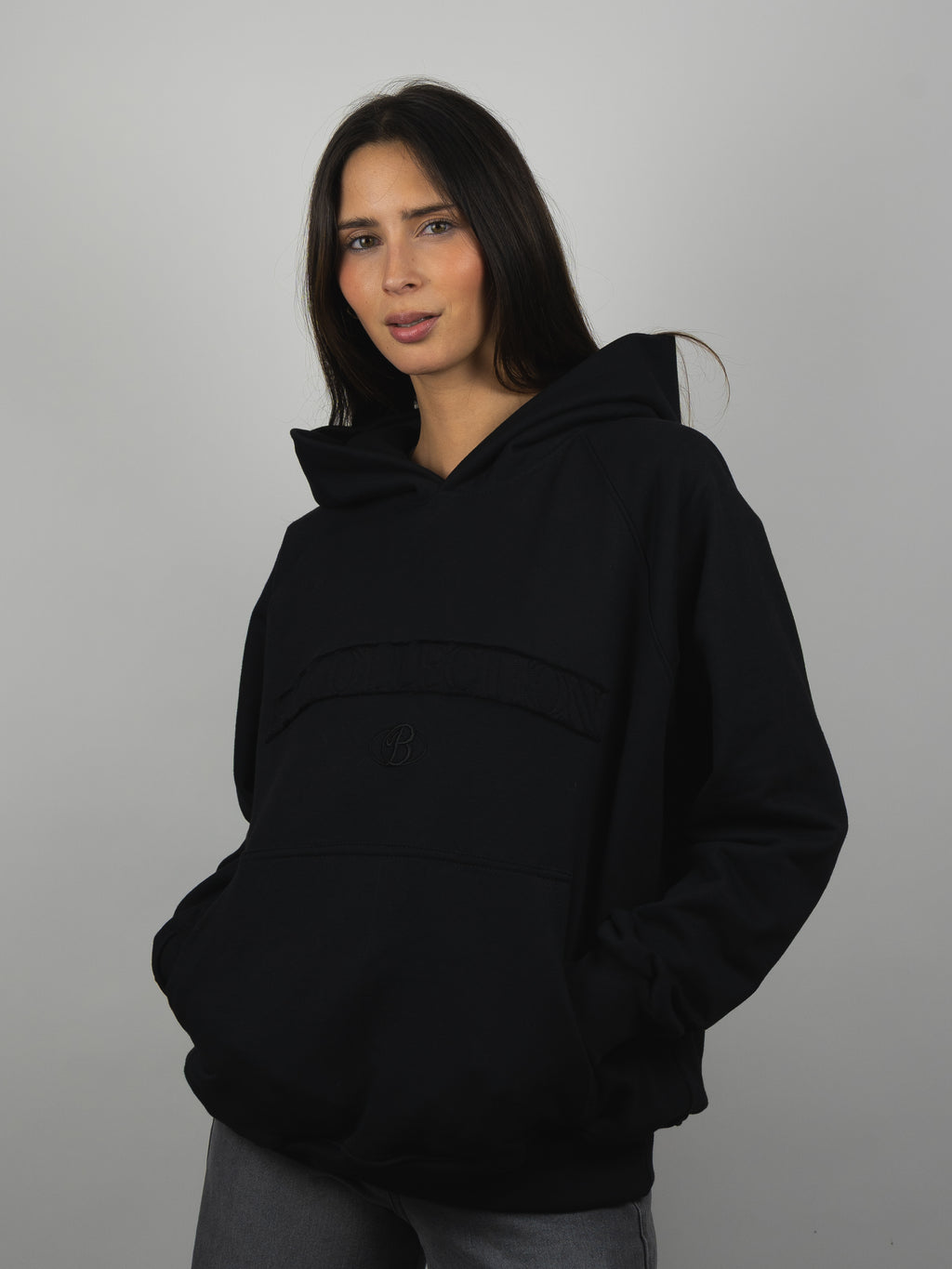 Hoodie Essential negro